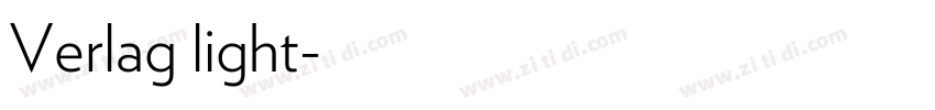 Verlag light字体转换